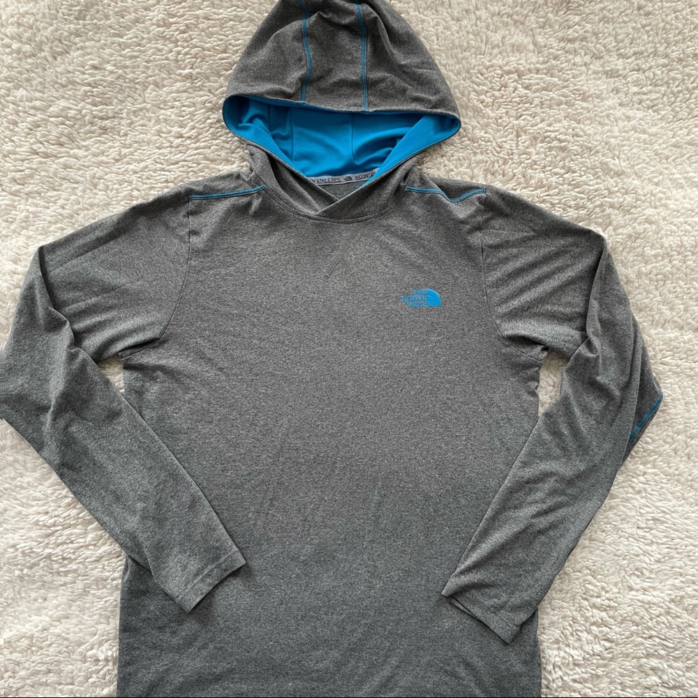 Men S THE NORTH FACE Flashdry Running Hoodie Gray